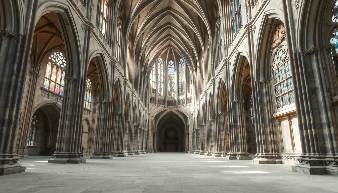 cathédrale gothique plan