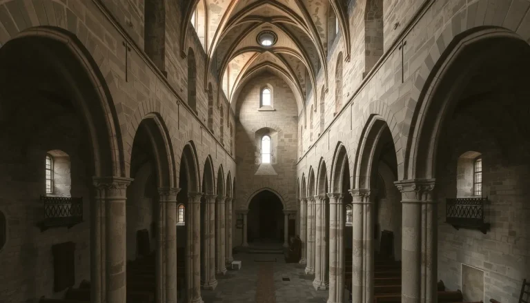 Plan type d’une église romane : architecture, voûtes et symbolisme